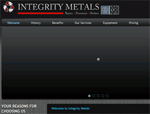 Tablet Screenshot of integrity-metals.com